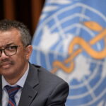 FILE PHOTO: World Health Organization Director-General Tedros Adhanom Ghebreyesus attends a news conference in Geneva
