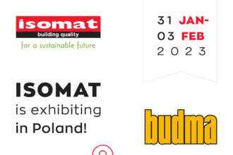 ISOMAT - BUDMA-Exhibition-Banner