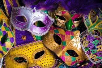 Depositphotos 64489373 Stock Photo Group Of Mardi Gras Mask