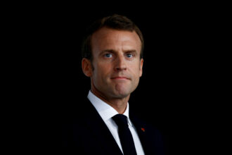 File photo: french president emmanuel macron delivers a speech in quimper