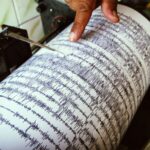 Seismic Wave Data Recorded By Seismograph During Earthquake 878525192