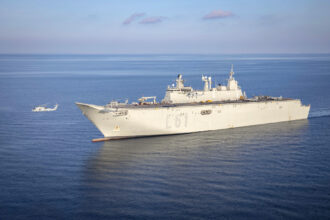 Spanish Amphibious Assault Ship Juan Carlos I L 61 Underway In The Adriatic Sea 22 February 2023 230222 N Mw880 1248 (1)