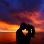 Couple Romantic Silhouette Sunset Seascape Together 5k 5760x3840 1697