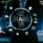 Human,interact,with,ai,artificial,intelligence,brain,processor,in,concept